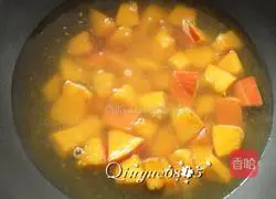 Illustration of how to make pumpkin millet paste 4
