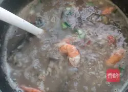 Illustration of how to make shrimp and eel porridge 3