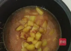 Illustration of how to make braised fermented bean curd and potato rice 4