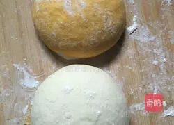Illustration of how to make two-color chrysanthemum rolls 3