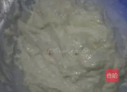 Illustration of how to make two-color hair cake 5