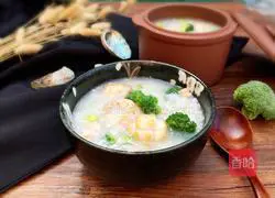 Illustration of how to make abalone and shrimp porridge 7