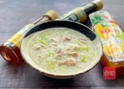 Illustration of how to make cabbage and lean meat porridge 9