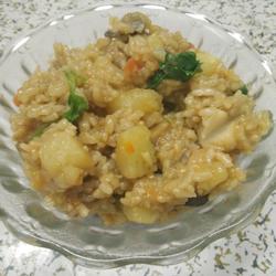 Pork Ribs and Taro Braised Rice