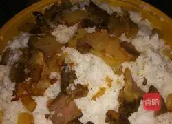 Illustration of braised rice with broad beans and peas 10