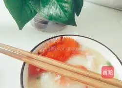 Illustration of how to make shrimp, crab and seafood porridge 6