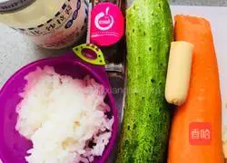 Illustration of how to make rice balls 1