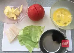 Illustration of how to make assorted dragon fish rice bowl 1