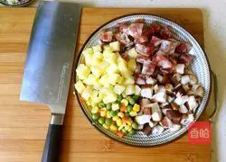 Homemade Cantonese-style sausage and rice Illustration of how to make rice 1