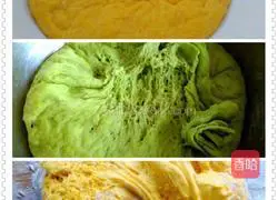 Illustration of how to make colorful rose rolls 3