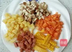 Illustration of how to make braised rice with mushrooms 1