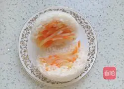 Illustration of making shredded potato rice balls 12