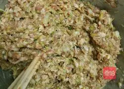 Illustration of how to make pork and cabbage pot stickers 6