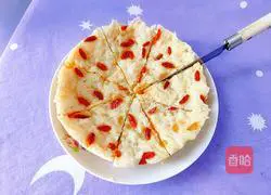 Illustration of how to make wolfberry and soybean cake 13