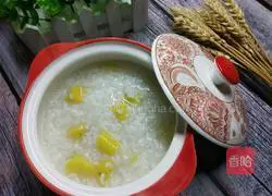 Illustration of how to make sweet potato rice porridge 6