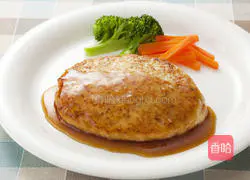 Illustration of how to make tofu burger 9