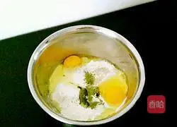 Illustration of how to make milky matcha hair cake 2