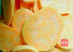 Illustration of how to make sweet potato cake 1