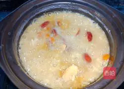 Illustration of how to make millet glutinous rice porridge 9