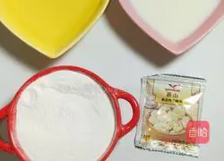 Illustration of how to make steamed rice cake 1