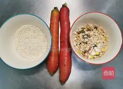 Illustration of how to make carrot oatmeal 1