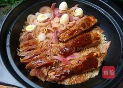 Illustration of the Recipe for Black Pepper Pork Ribs and Cured Claypot Rice 15