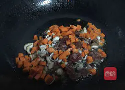 Illustration of how to make assorted baked rice 4