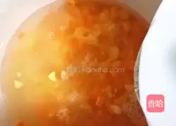 Pork polenta ( Illustration of how to make baby complementary food) 5