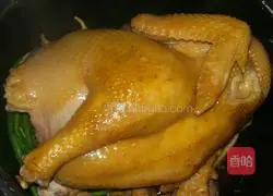 Baked chicken in lazy rice cooker Illustration of how to do it 1