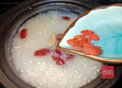 Illustration of how to make millet glutinous rice porridge 7