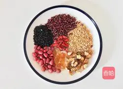 Red Bean Oatmeal Rice Porridge Recipe Illustration 1