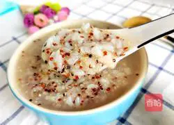 Illustration of how to make three-color quinoa porridge 1