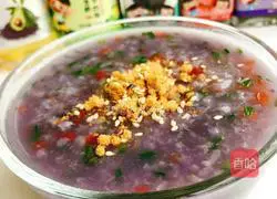 Purple Illustration of how to make potato porridge 6