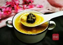Illustration of how to make lotus seeds, red dates and millet porridge 11