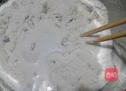 Rice noodles Illustration of how to make hair cake 4