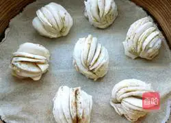 Illustration of how to make salt and pepper flower roll 22