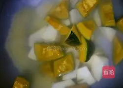 chestnut Illustration of how to make pumpkin, sweet potato and millet porridge 5