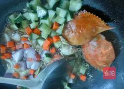 Illustration of how to make crab risotto 8