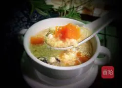 Illustration of how to make papaya, barley and millet porridge 9