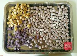 Illustration of making homemade taro and potato balls 4