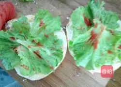 Illustration of how to make hamburger (Big Mac type) 6