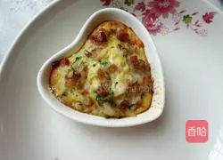 Illustration of how to make tomato baked rice 9