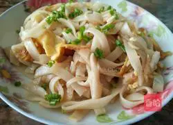 Illustration of how to make fried rice noodles 6