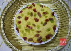 Illustration of how to make honey stack rice cake 12