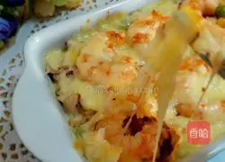 Seafood Baked Rice Recipe Illustration 9