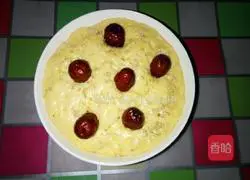 Illustration of how to make sweet potato and red date hair cake 6