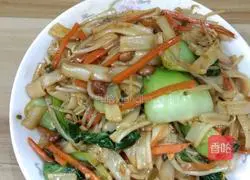 Illustration of vegetarian fried rice noodles 4