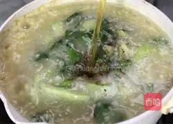 Illustration of how to make cabbage and lotus root porridge 8