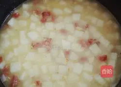 Illustration of how to make braised radish and sausage rice 12