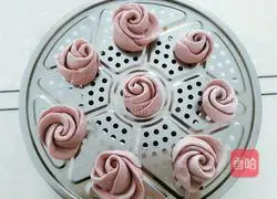 Purple potato rose roll recipe 15